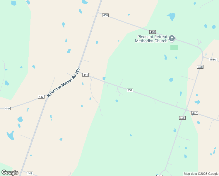 map of restaurants, bars, coffee shops, grocery stores, and more near 300 County Road 441 in Thorndale