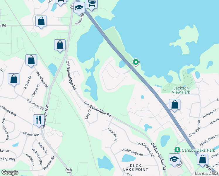 map of restaurants, bars, coffee shops, grocery stores, and more near 4392 Cool Emerald Drive in Tallahassee