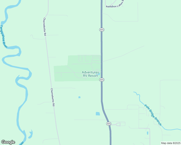 map of restaurants, bars, coffee shops, grocery stores, and more near 46049 Louisiana 445 in Robert