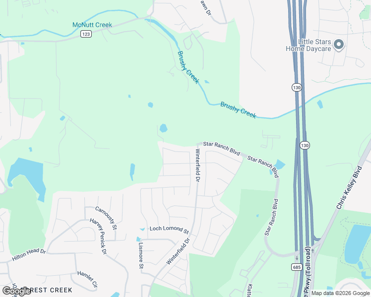 map of restaurants, bars, coffee shops, grocery stores, and more near 205 Finstown Street in Hutto