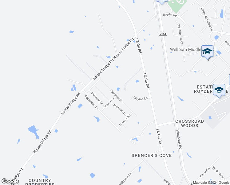 map of restaurants, bars, coffee shops, grocery stores, and more near 15133 Faircrest Drive in College Station
