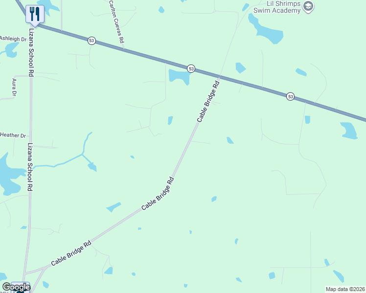 map of restaurants, bars, coffee shops, grocery stores, and more near 16200-16332 Cable Bridge Road in Gulfport