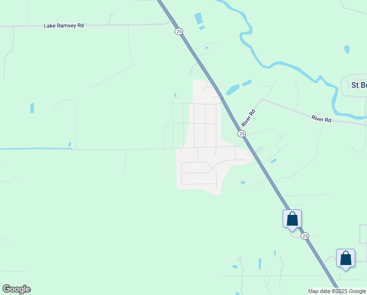 map of restaurants, bars, coffee shops, grocery stores, and more near 16576 M P Planche Road in Covington