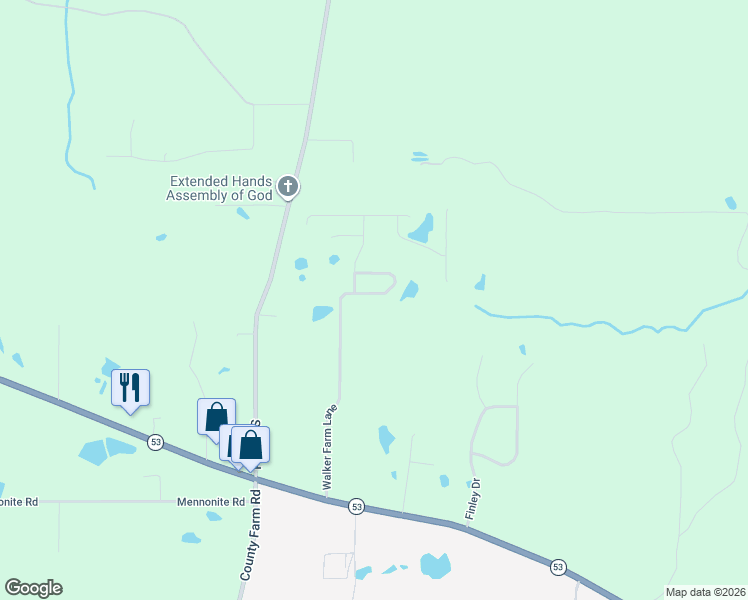 map of restaurants, bars, coffee shops, grocery stores, and more near 16220 Walker Farm Lane in Gulfport