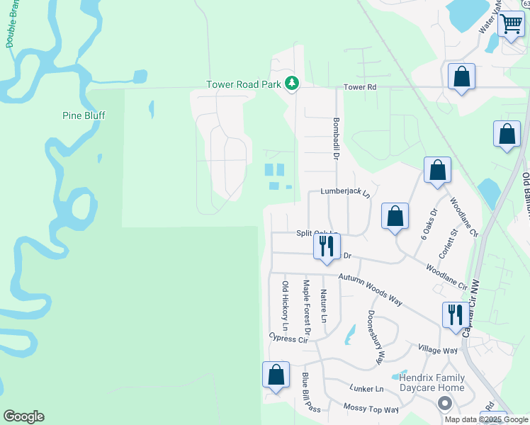 map of restaurants, bars, coffee shops, grocery stores, and more near 5882 Cypress Circle in Tallahassee