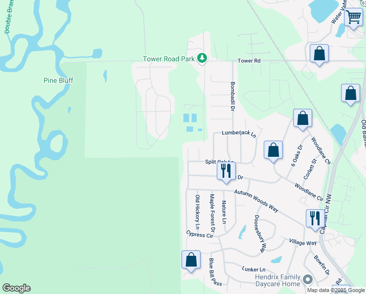 map of restaurants, bars, coffee shops, grocery stores, and more near 5889 Cypress Circle in Tallahassee
