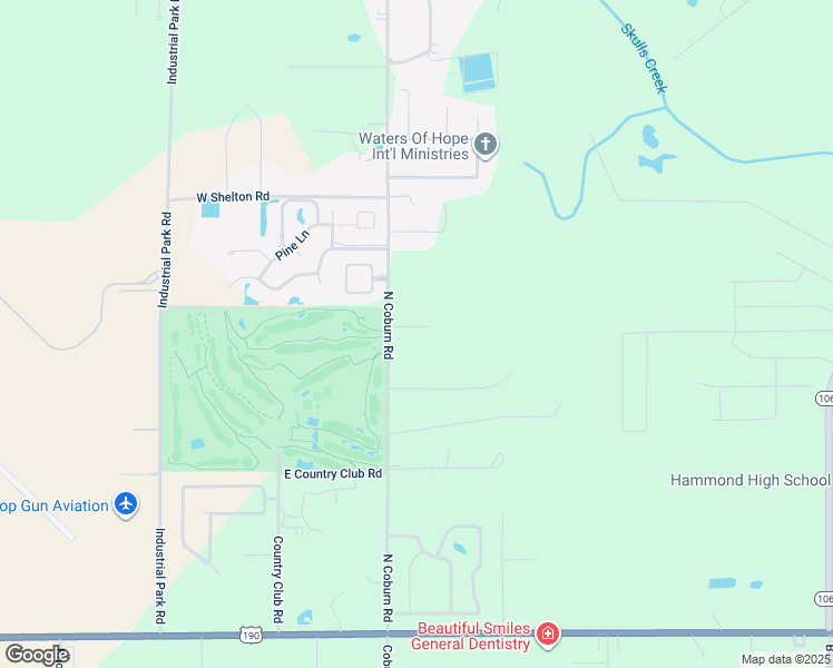 map of restaurants, bars, coffee shops, grocery stores, and more near 46090 North Coburn Road in Hammond
