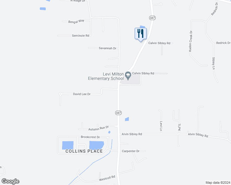 map of restaurants, bars, coffee shops, grocery stores, and more near 13440 Lonnie Wascom Drive in Walker