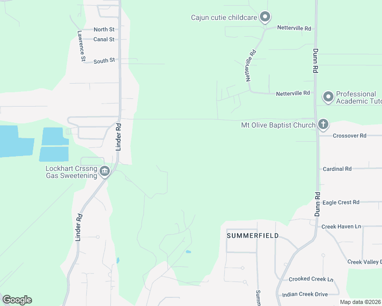 map of restaurants, bars, coffee shops, grocery stores, and more near Spur Road in Denham Springs