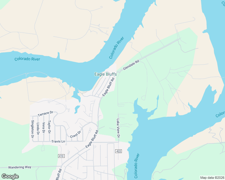 map of restaurants, bars, coffee shops, grocery stores, and more near 4607 County Road 410 in Spicewood