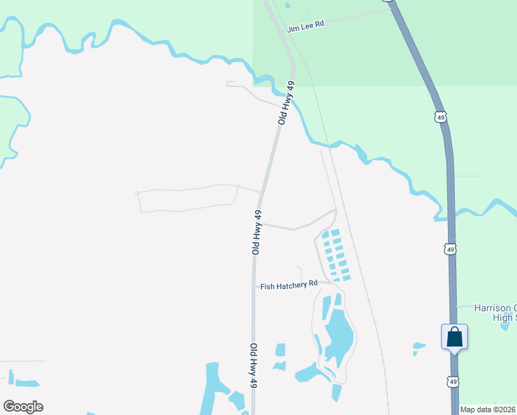 map of restaurants, bars, coffee shops, grocery stores, and more near 16249 Old Highway 49 in Gulfport