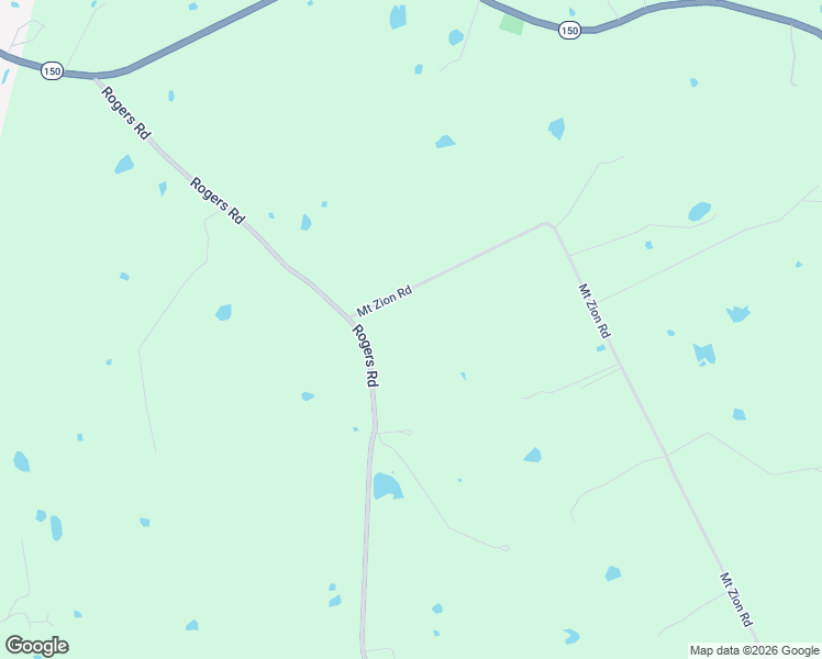 map of restaurants, bars, coffee shops, grocery stores, and more near 92 Mount Zion Road in New Waverly