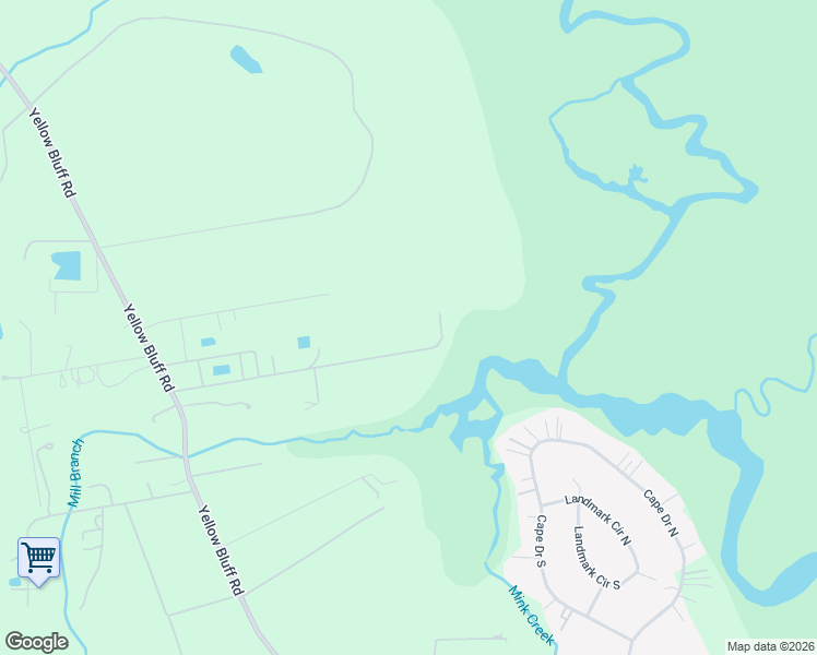 map of restaurants, bars, coffee shops, grocery stores, and more near 1819 Lake Road in Jacksonville
