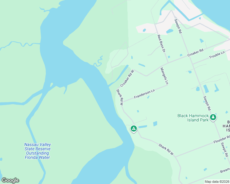 map of restaurants, bars, coffee shops, grocery stores, and more near 16215 Shark Road West in Jacksonville