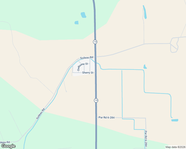 map of restaurants, bars, coffee shops, grocery stores, and more near Sherry Street in Eunice