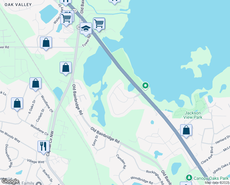 map of restaurants, bars, coffee shops, grocery stores, and more near 4295 Cool Emerald Drive in Tallahassee