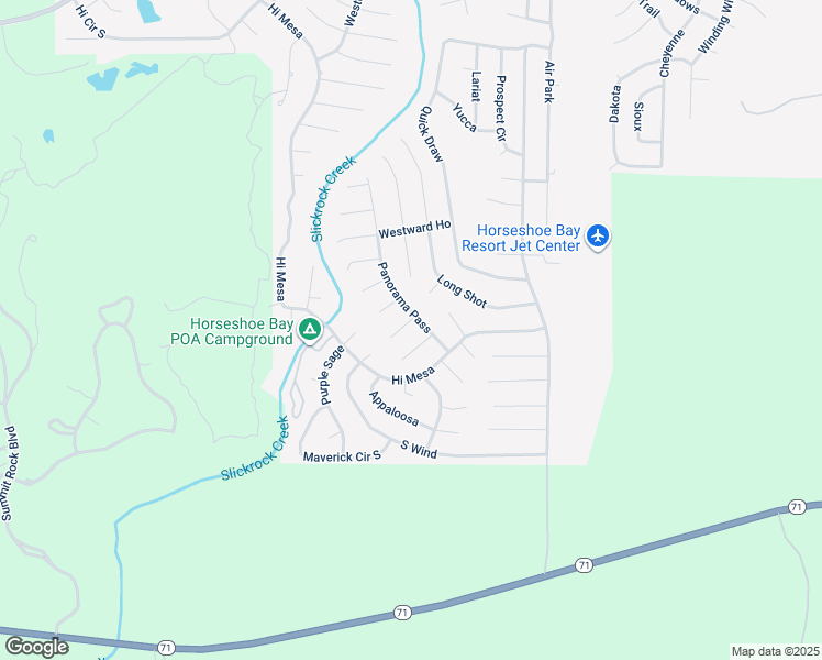 map of restaurants, bars, coffee shops, grocery stores, and more near 503 Wind Swept in Marble Falls