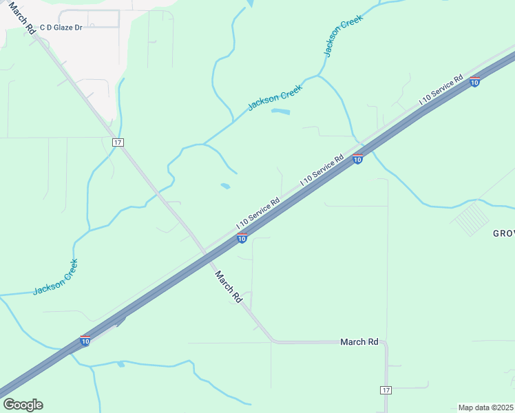 map of restaurants, bars, coffee shops, grocery stores, and more near 9530 I 10 Service Road in Irvington