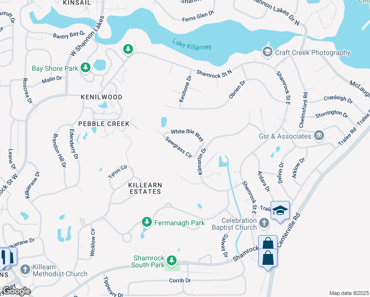 map of restaurants, bars, coffee shops, grocery stores, and more near 3066 Sawgrass Circle in Tallahassee