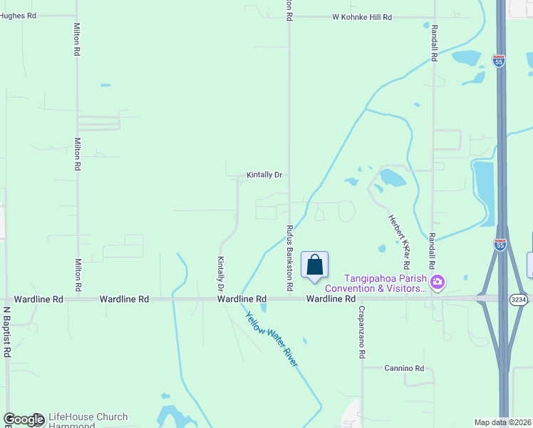 map of restaurants, bars, coffee shops, grocery stores, and more near 46181 Rufus Bankston Road in Tickfaw