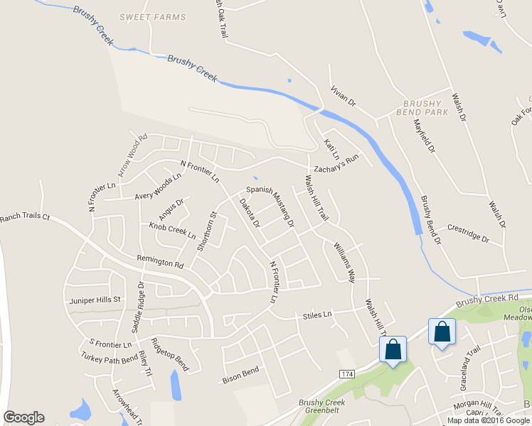 map of restaurants, bars, coffee shops, grocery stores, and more near 4206 Galiceno Lane in Cedar Park