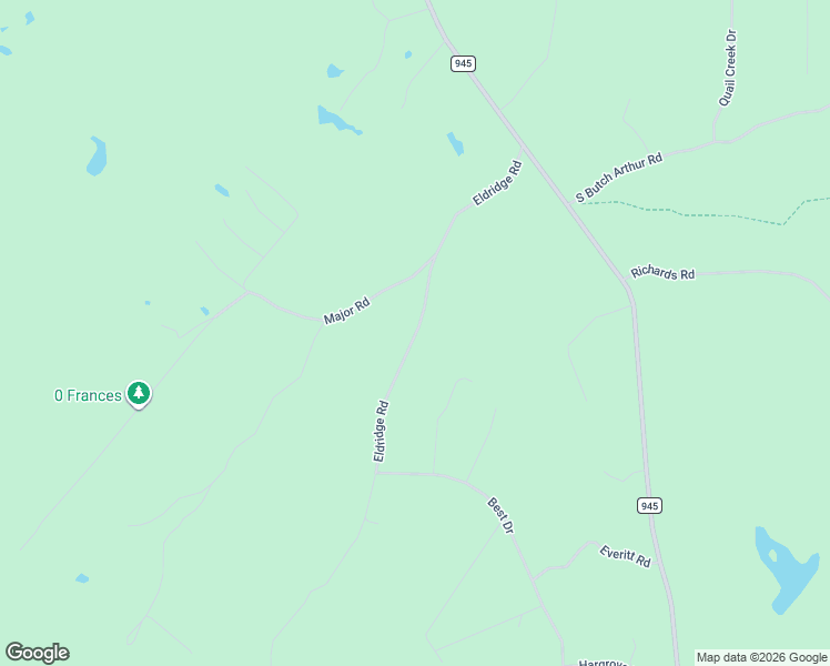 map of restaurants, bars, coffee shops, grocery stores, and more near Eldridge Road in San Jacinto County