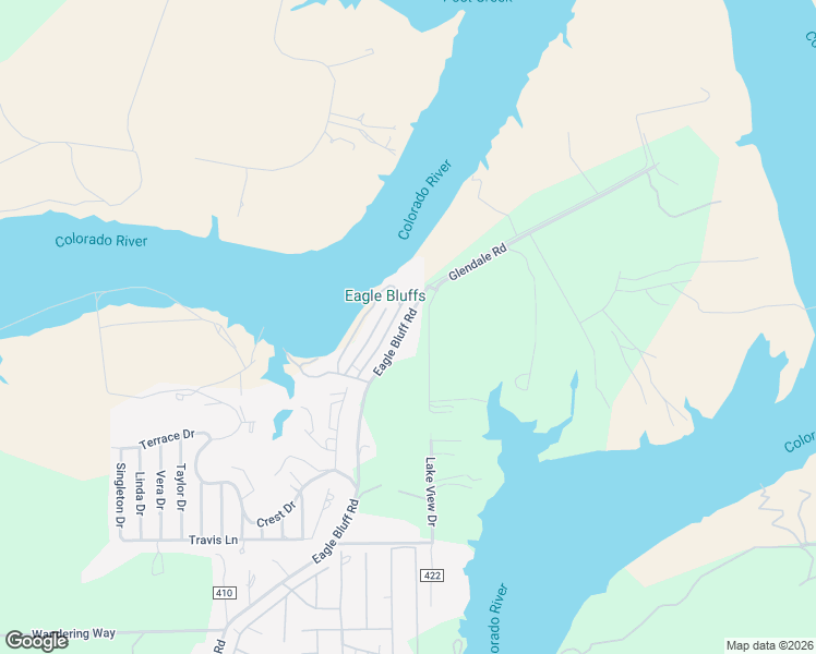 map of restaurants, bars, coffee shops, grocery stores, and more near 4607 County Road 410 in Spicewood