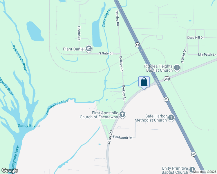 map of restaurants, bars, coffee shops, grocery stores, and more near 3601 Dorothy Lois Drive in Moss Point