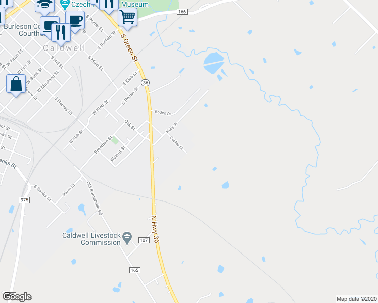 map of restaurants, bars, coffee shops, grocery stores, and more near 1145 Galilee Street in Caldwell