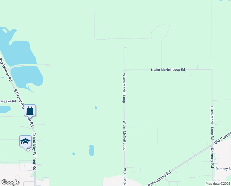 map of restaurants, bars, coffee shops, grocery stores, and more near 8068 West Jim McNeil Loop in Grand Bay