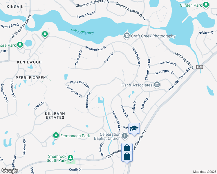 map of restaurants, bars, coffee shops, grocery stores, and more near 4051 Kilmartin Drive in Tallahassee