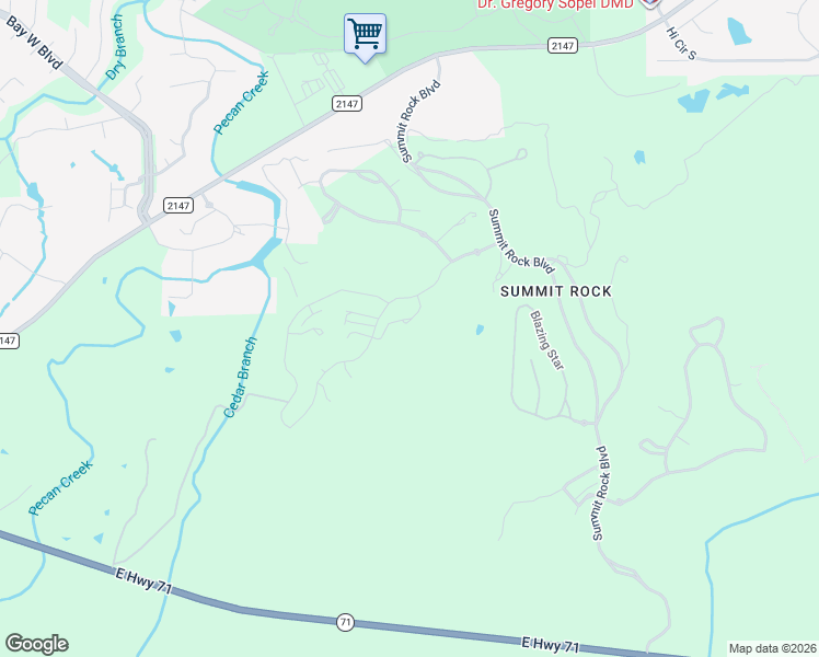 map of restaurants, bars, coffee shops, grocery stores, and more near in Horseshoe Bay