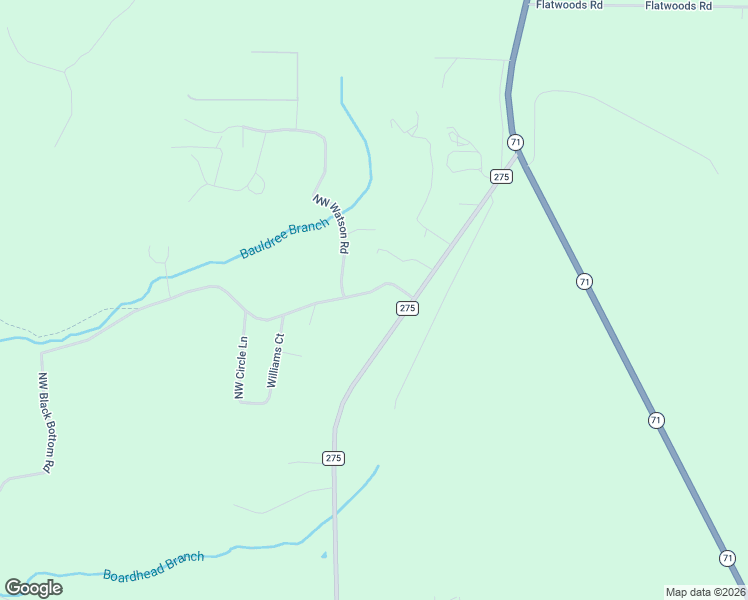 map of restaurants, bars, coffee shops, grocery stores, and more near 23451 Northwest Black Bottom Road in Altha