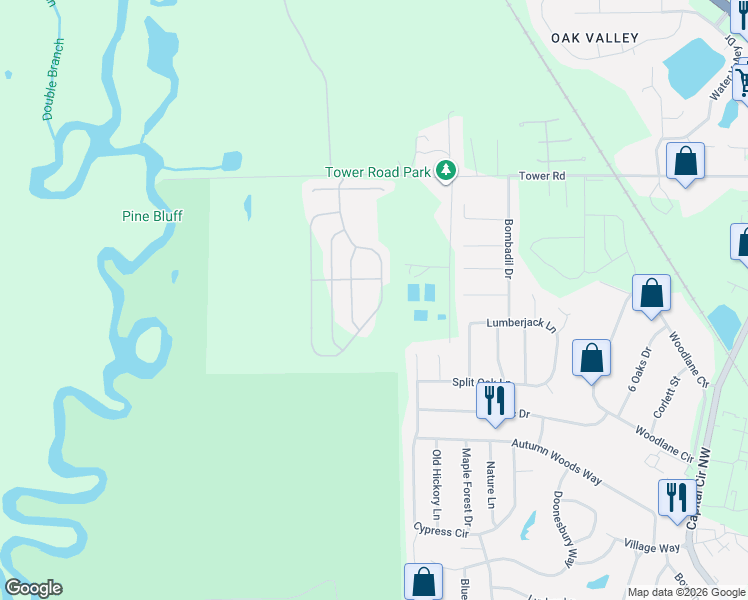 map of restaurants, bars, coffee shops, grocery stores, and more near 5897 Cypress Circle in Tallahassee