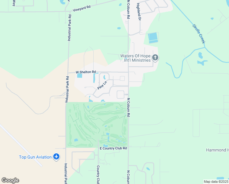 map of restaurants, bars, coffee shops, grocery stores, and more near 1 Fairway View Court in Hammond