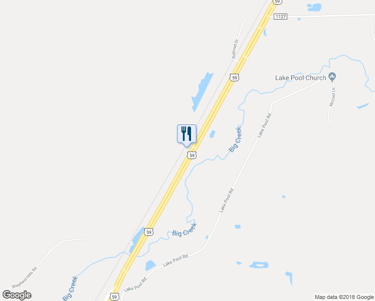 map of restaurants, bars, coffee shops, grocery stores, and more near 3700 U.S. 59 in Shepherd