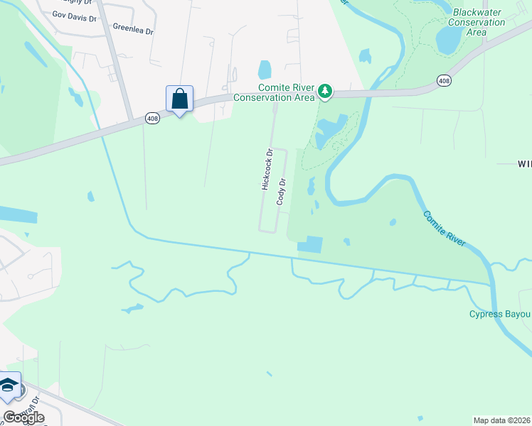 map of restaurants, bars, coffee shops, grocery stores, and more near 8519 Cody Drive in Baton Rouge