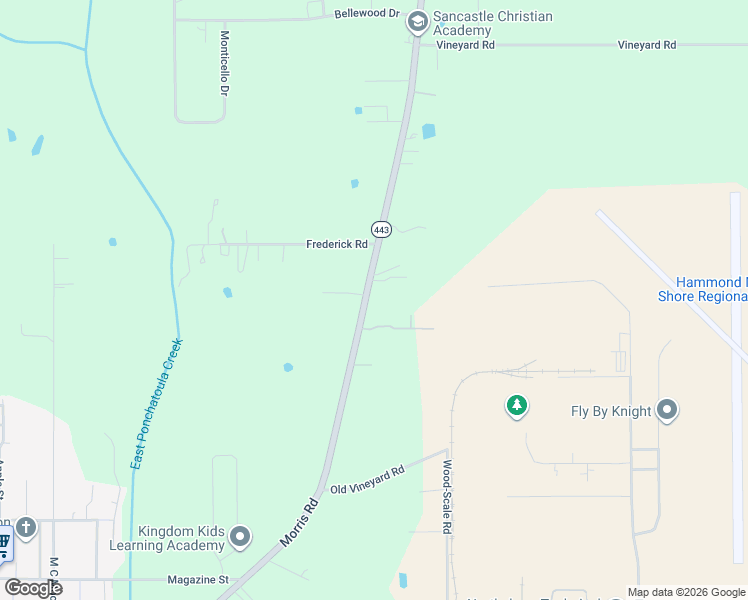 map of restaurants, bars, coffee shops, grocery stores, and more near 46268 M R Benton Road in Tickfaw