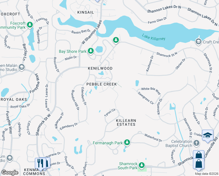map of restaurants, bars, coffee shops, grocery stores, and more near 3451 Jonathan Landing Drive in Tallahassee