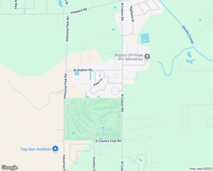 map of restaurants, bars, coffee shops, grocery stores, and more near 1 Fairway View Court in Hammond