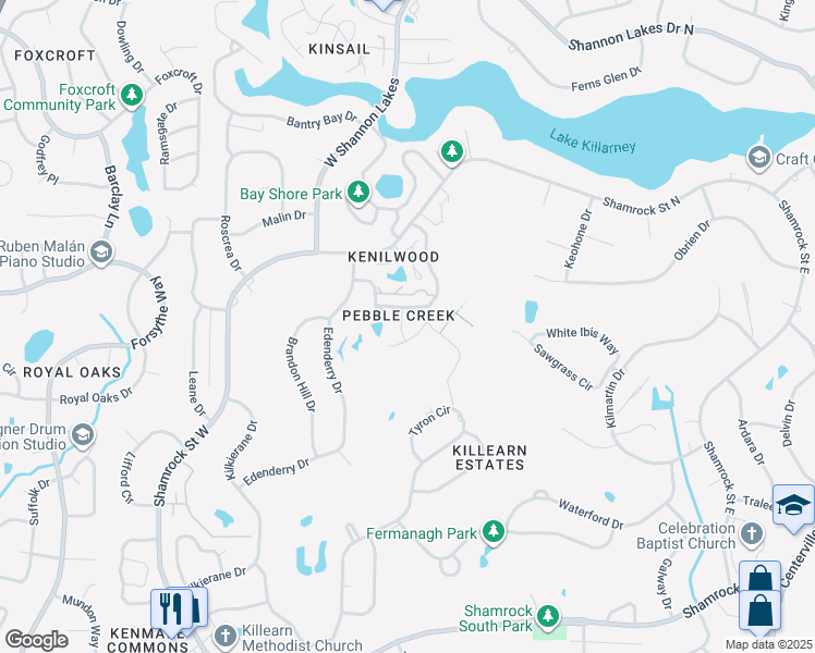 map of restaurants, bars, coffee shops, grocery stores, and more near 4097 Tam O Shanter in Tallahassee