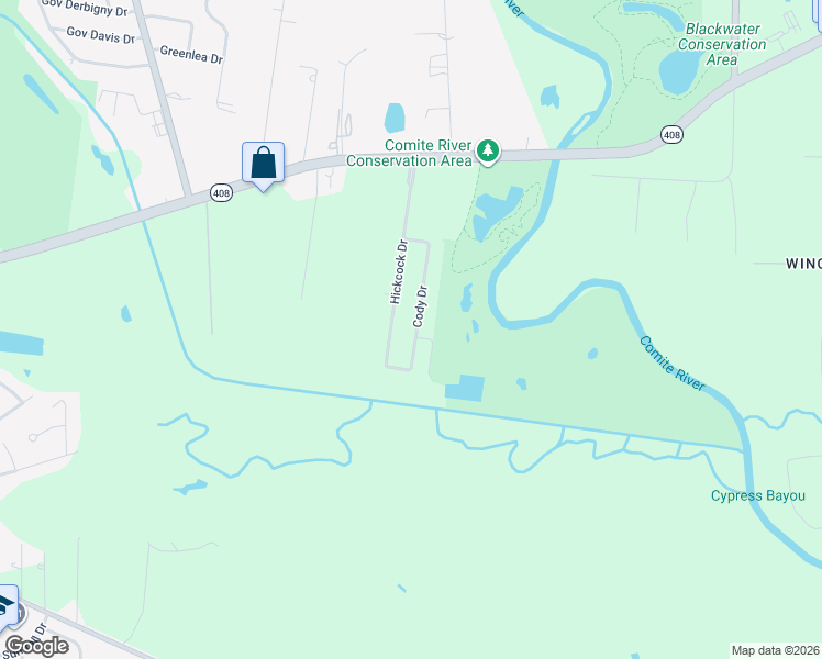 map of restaurants, bars, coffee shops, grocery stores, and more near 8519 Cody Drive in Baton Rouge