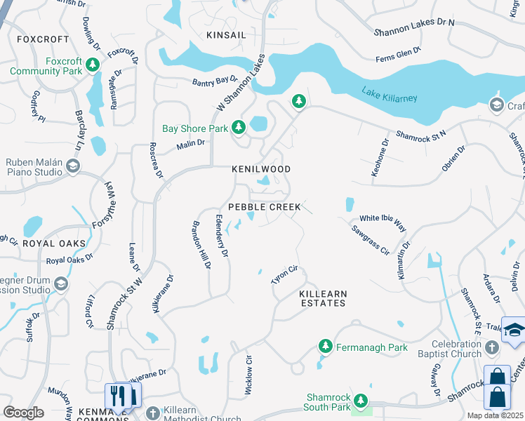 map of restaurants, bars, coffee shops, grocery stores, and more near 4097 Tam O Shanter in Tallahassee