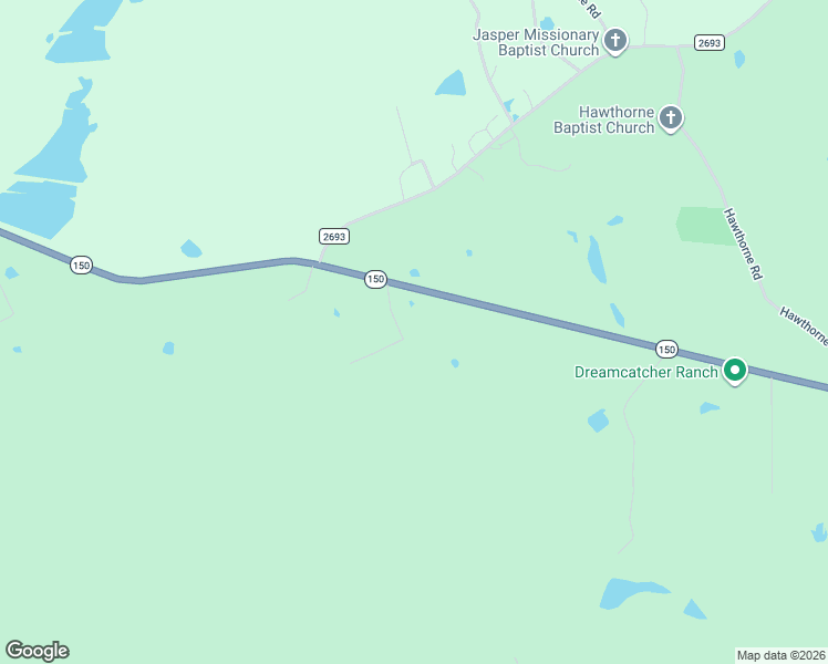 map of restaurants, bars, coffee shops, grocery stores, and more near 12 Joyner Road in New Waverly