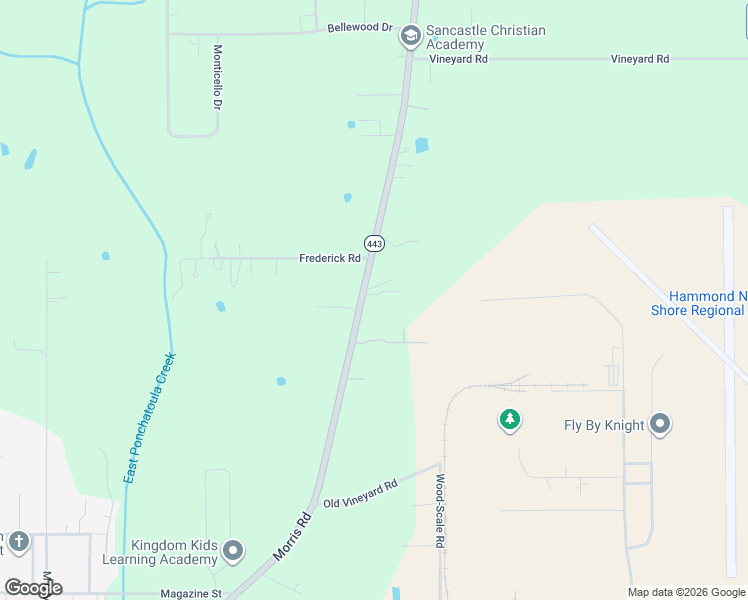 map of restaurants, bars, coffee shops, grocery stores, and more near 46268 M R Benton Road in Tickfaw