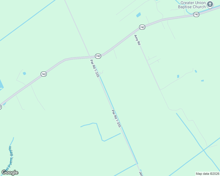 map of restaurants, bars, coffee shops, grocery stores, and more near 163 Andrus Lane in Opelousas