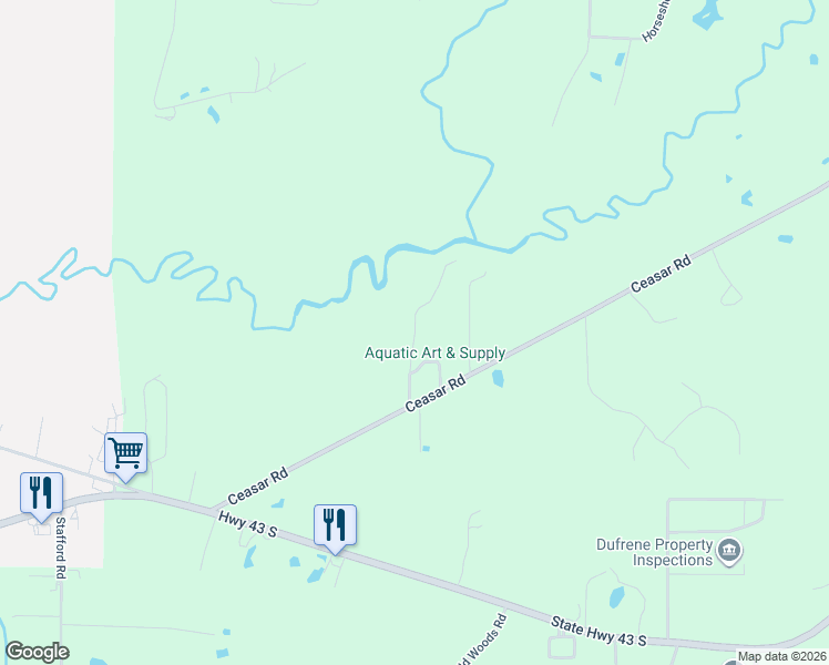 map of restaurants, bars, coffee shops, grocery stores, and more near Fritz Whitfield Road in Picayune