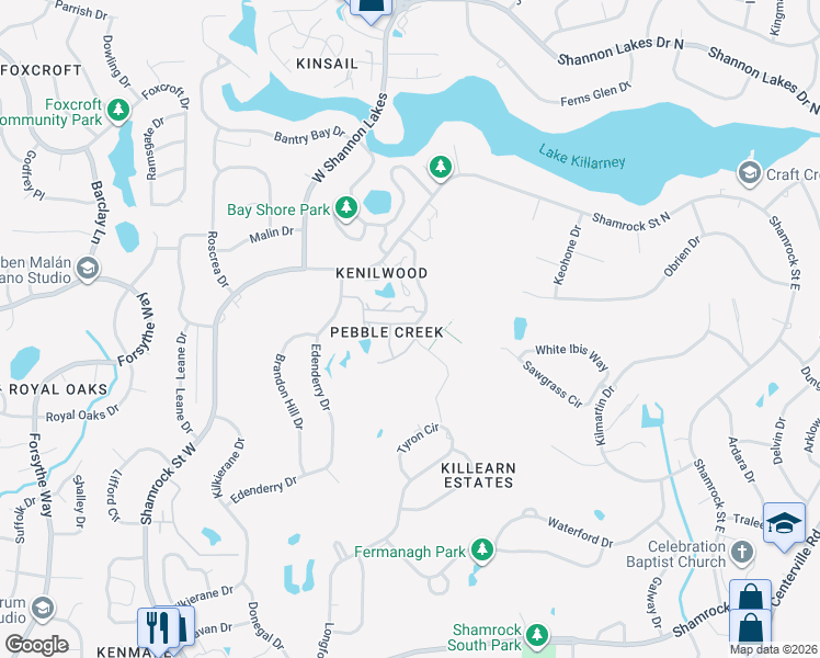 map of restaurants, bars, coffee shops, grocery stores, and more near 3451 Jonathan Landing Drive in Tallahassee