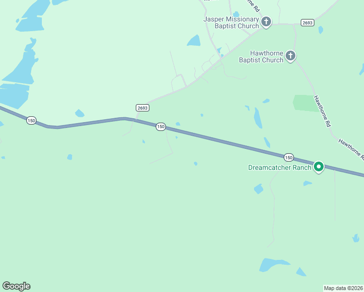 map of restaurants, bars, coffee shops, grocery stores, and more near 12 Joyner Road in New Waverly