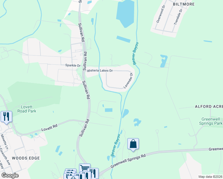 map of restaurants, bars, coffee shops, grocery stores, and more near 7833 Brett Place in Baton Rouge